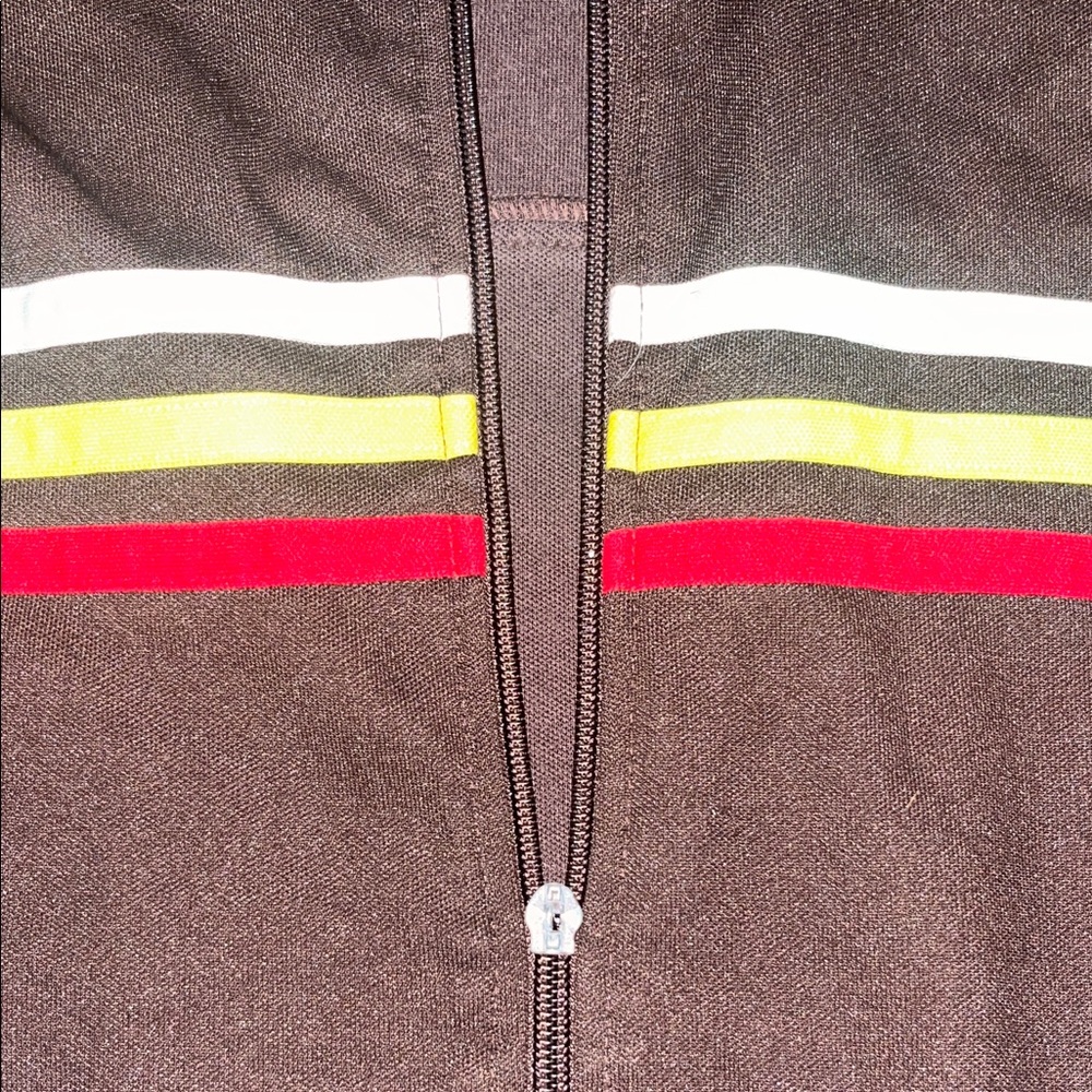 SF415 Men's Lightweight Brown Jacket with Stripes - Picture 5 of 10